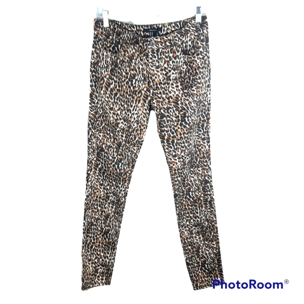 Forever 21 Leopard Skinny Jeans - Picture 1 of 5